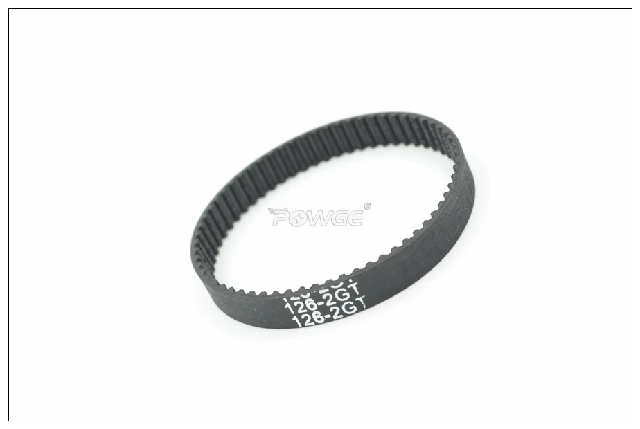 POWGE 120/122/124/126/128 2GT зубчатый ремень W = 3/6/9 мм зубы 60/61/62/63/64 GT2 замкнутому циклу