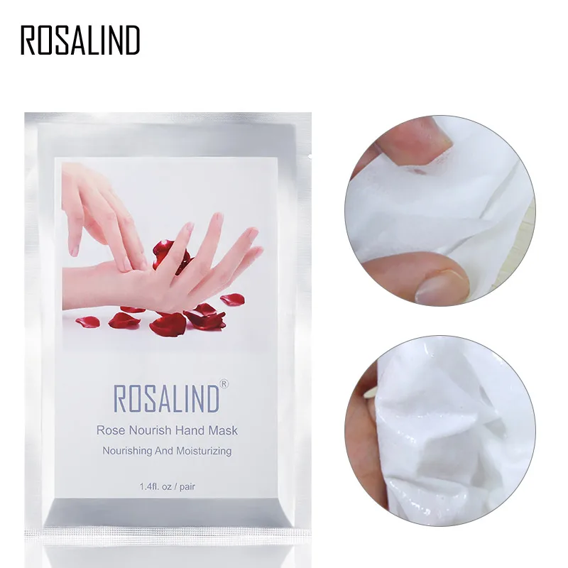 Отшелушивающая маска для рук ROSALIND 2 шт. = 1 пара уход за руками увлажнение