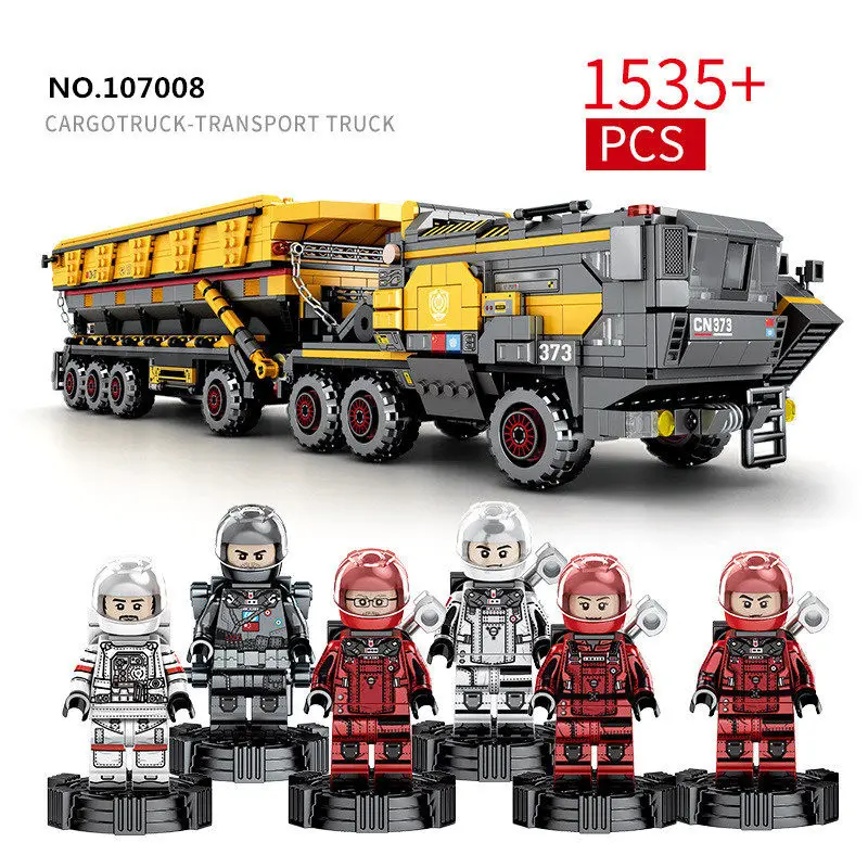 107008 Without Box SEMBO Technic серия wanding Earth CN373 транспортный грузовик строительные блоки наборы кирпичи супер спасательные развивающие игрушки мальчик - Цвет: 107008 Without Box
