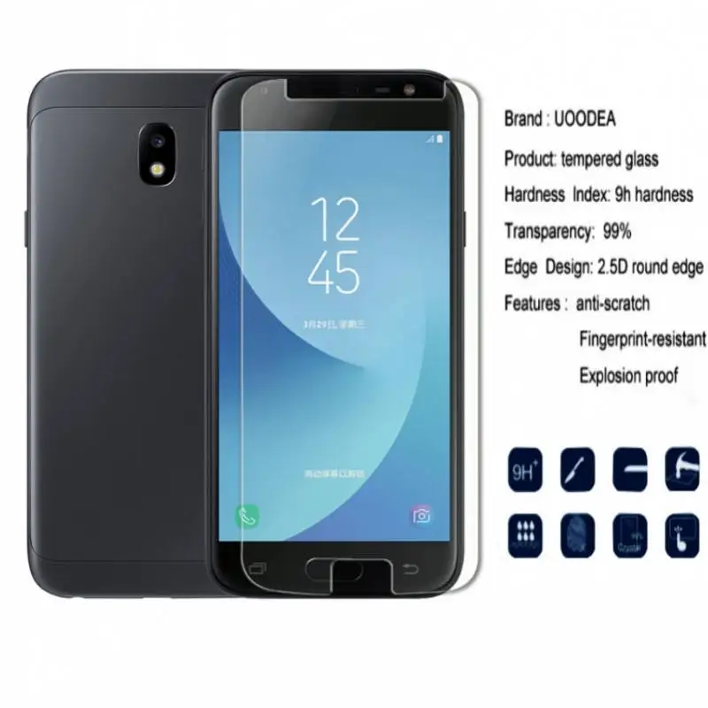 2 шт. закаленное стекло для Samsung Galaxy J3 2017 J330 | Мобильные телефоны и аксессуары