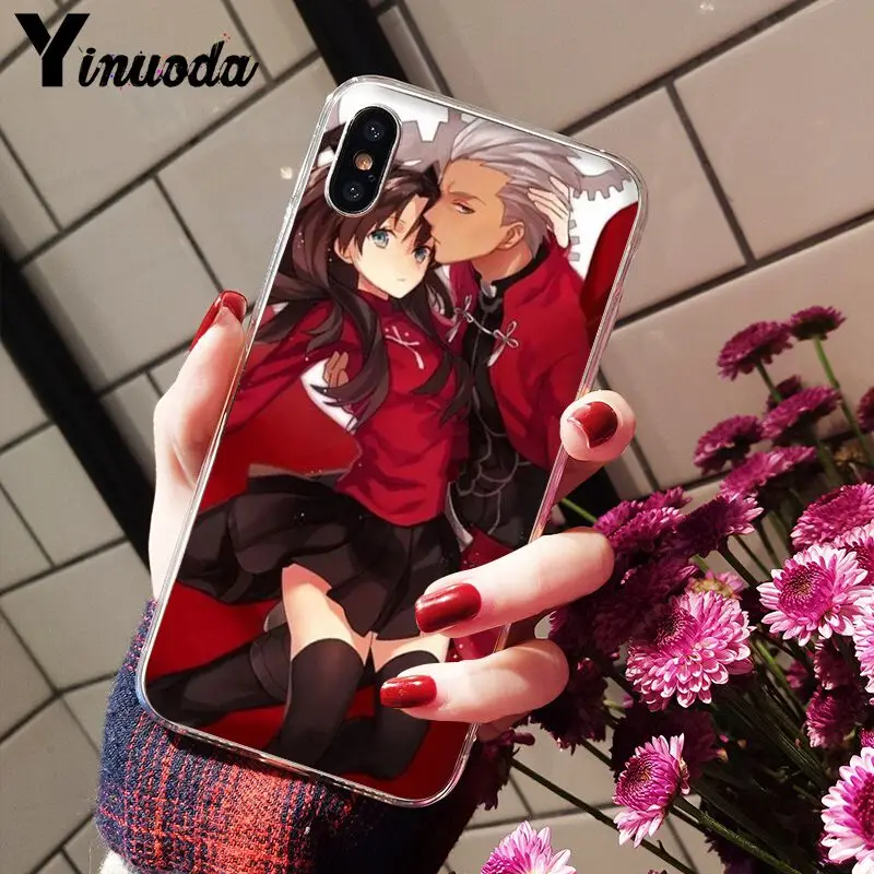 11pro MAX Fate Stay Night Rin Tohsaka & Archer TPU мягкий чехол для мобильного телефона iPhone X XS 6 6S 7 7plus 8