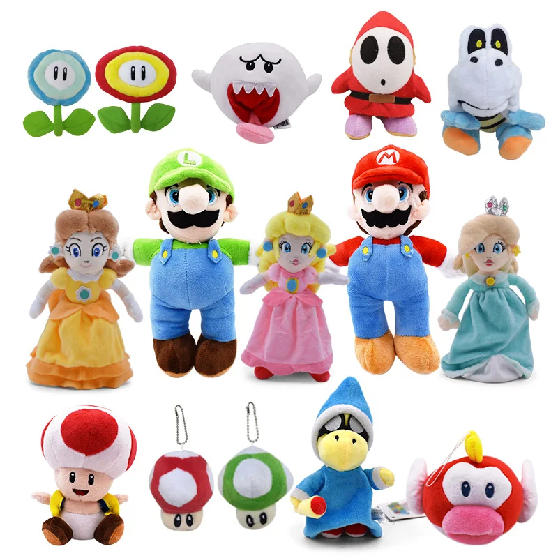 Super Mario Bros приведение бу принцесса Маргаритка персик гриб Toadette Goomba Koopa застенчивый парень сухие кости плюшевые игрушки детские подарки