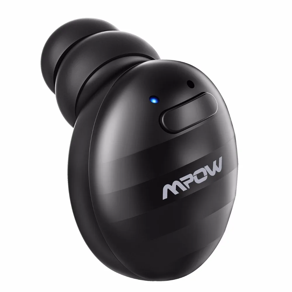 Mpow EM6 Мини Bluetooth Наушники V4.1 бизнес 6H Playtime вкладыши невидимые Беспроводные наушники с микрофоном для iPhone Android телефон
