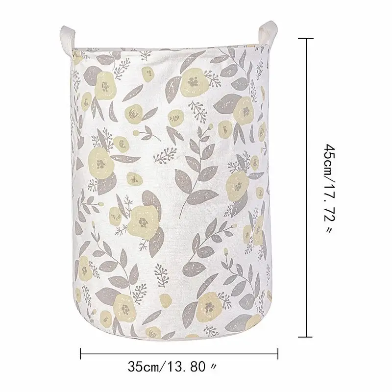 yellow flower Hoomall корзина для белья корзина для хранения игрушек корзина для стирки грязной одежды корзины для хранения мелочей органайзеры Прямая поставка - Цвет: yellow flower