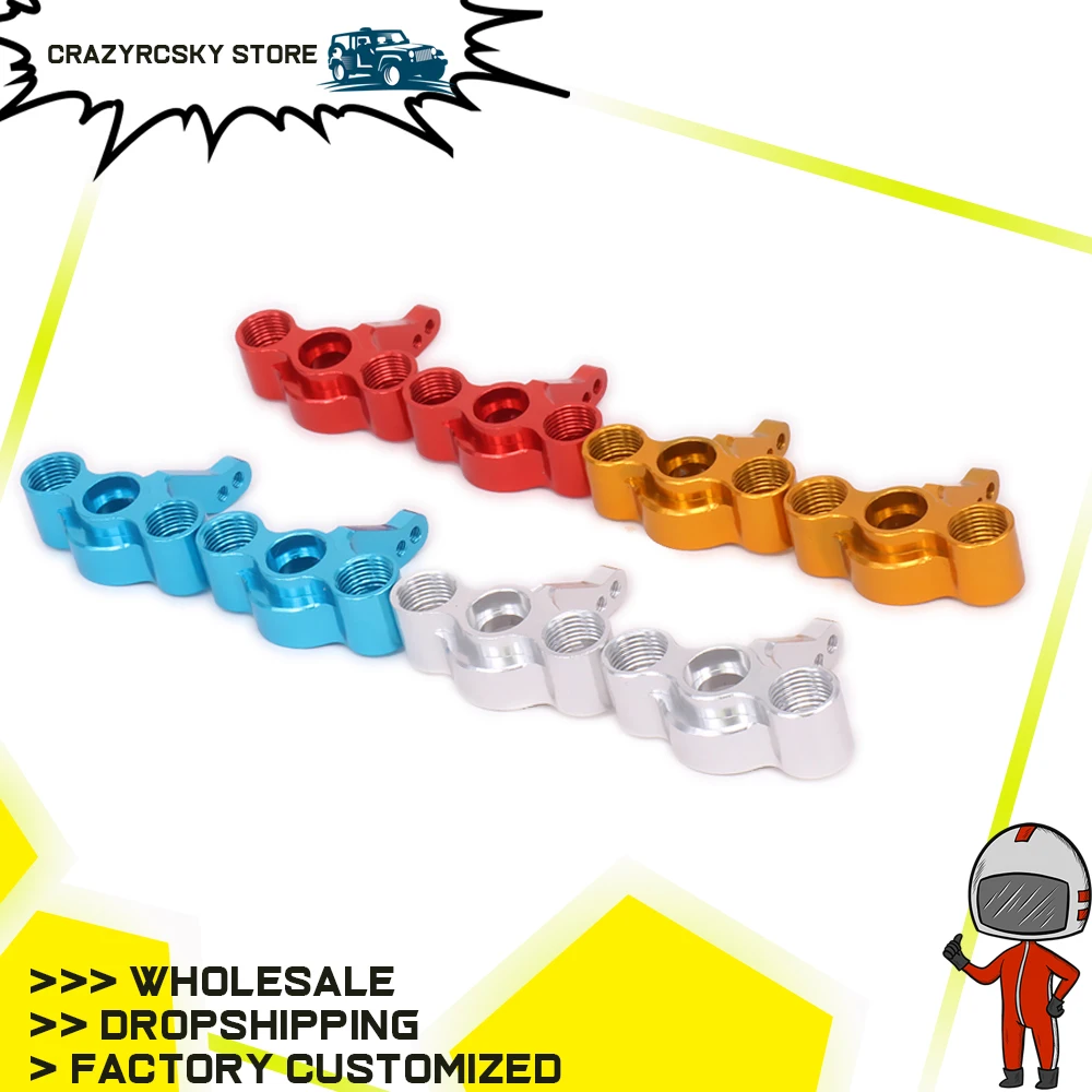 2Pcs Aluminum Steering Hub Carrier Blocks For 1/16 Rc Hobby Car Hsp Monster Truck&Short Course 86613 86013 86013 94286