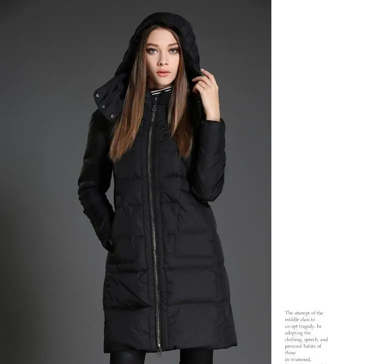 Женский зимний пуховик с капюшоном и большими карманами|jacket down|jacket jacketjacket winter jacket