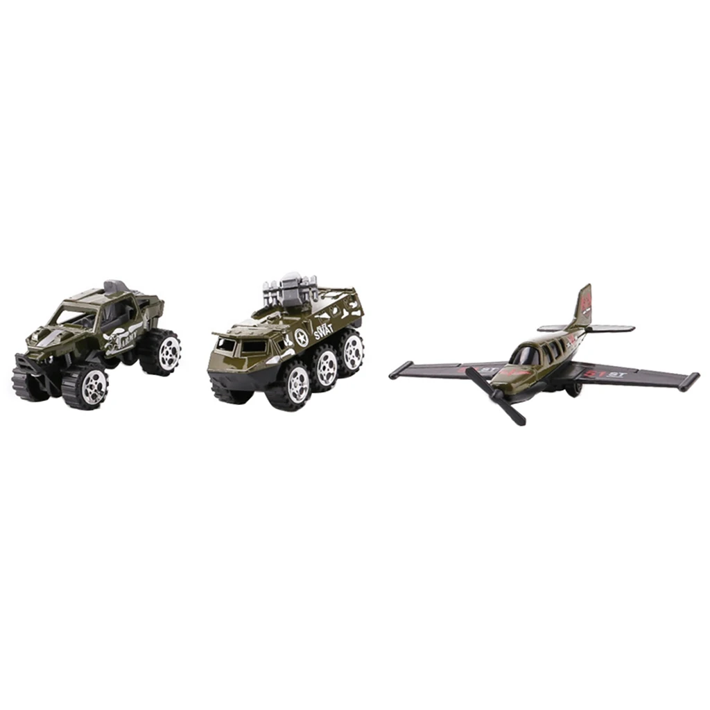 

3 шт 1:64 сплав вездеход ракета грузовик истребитель военная модель игрушки