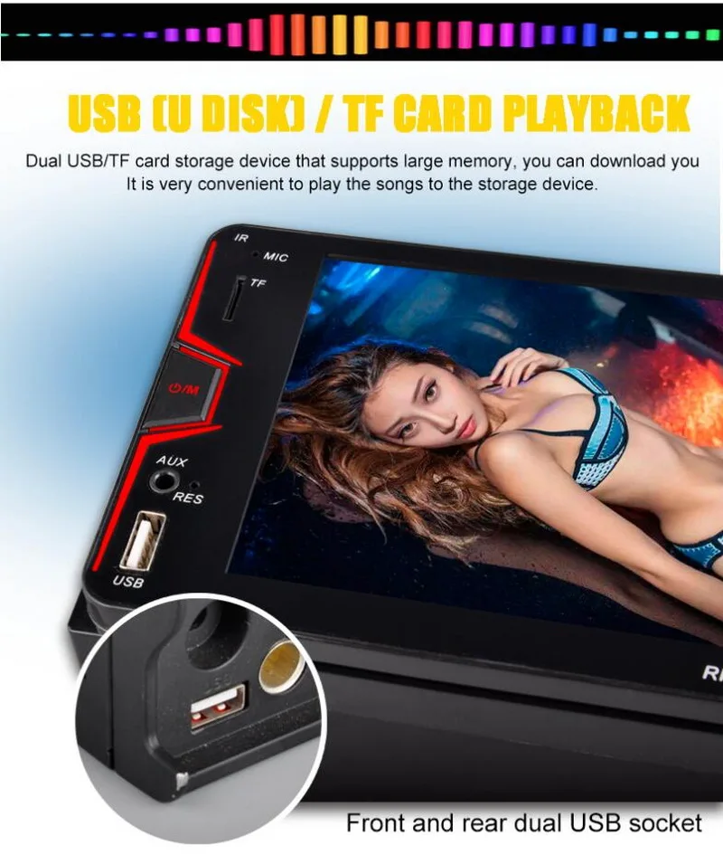 MP4 Bluetooth Вызов Реверсивный TF карта 7 дюймов отключение питания памяти для toyota HD 2 din сенсорный экран автомобильный плеер Емкостный MP5 FM