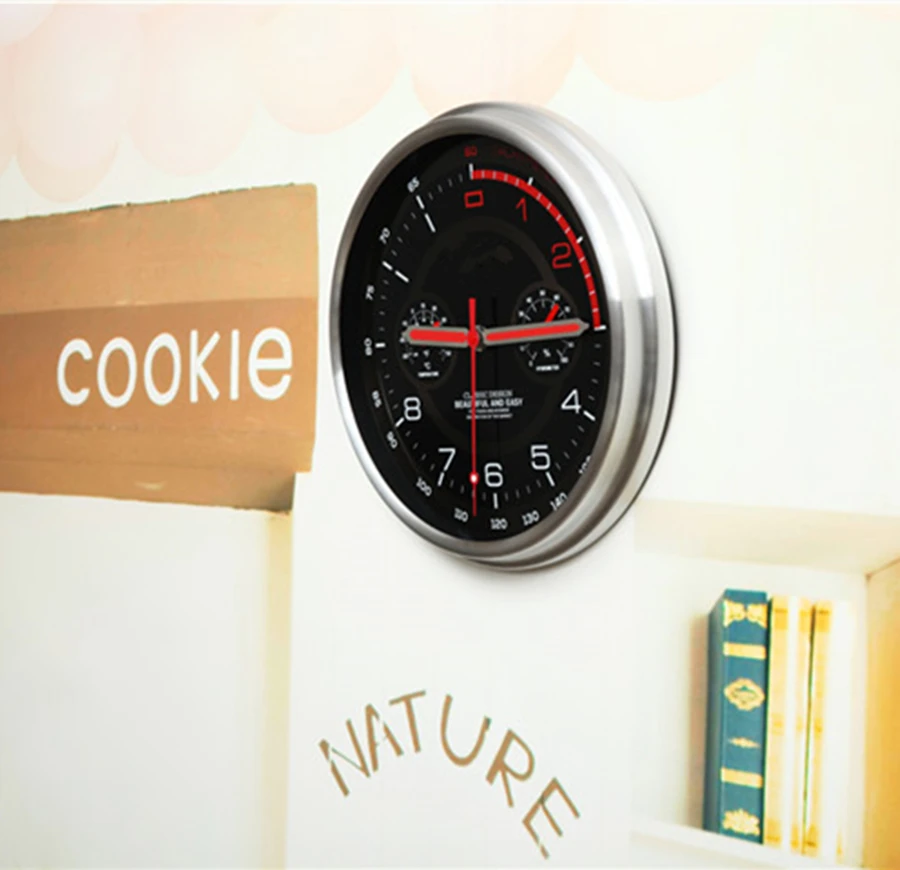 Новинка! Часы приборной панели для гоночной машины большие круглые современные