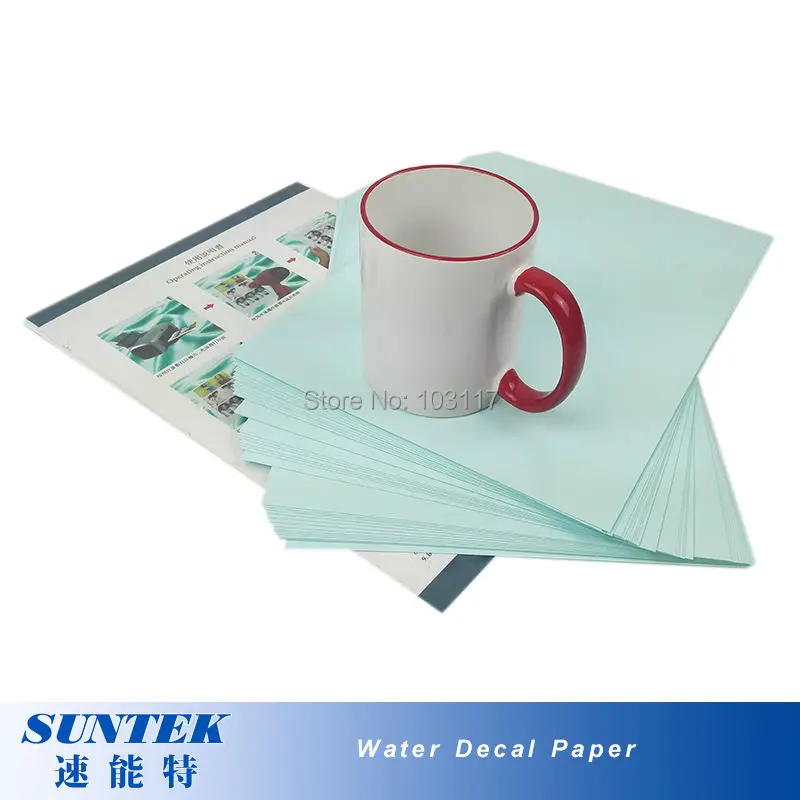 (50 шт./лот) Лазерная синяя подложка переводная печать бумага A4 водная для стекла