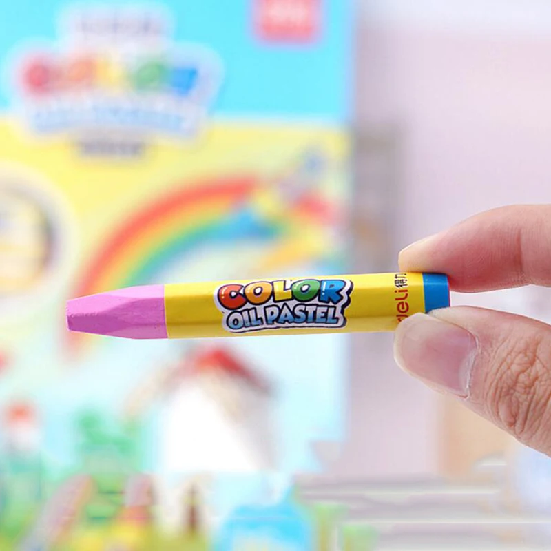 18 Colors Pencils Wax Caryons Drawing Set Lapis Decor Artist Paint Oil Pastel Pencil For School Children Sketch Art Supplies