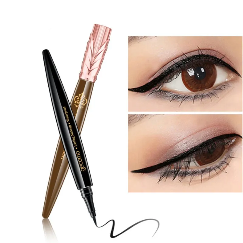 Hot Sell 1pcs Very Fine Long Lasting Waterproof Black and Deep Brown Liquid EyeLiner Eye Liner Pen Pencil Makeup Cosmetic Tool |
