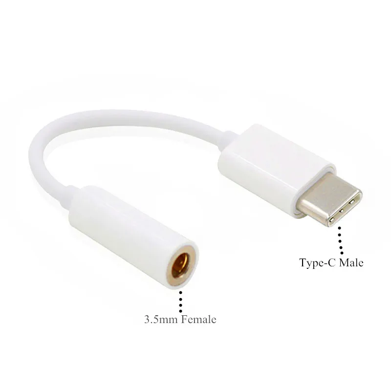 Type-C до 3,5 мм кабель для наушников адаптер Usb 3,1 type C USB-C штекер 3,5 AUX аудио разъем для Xiaomi 6 Mi6 Letv 2 Pro 2 Max2