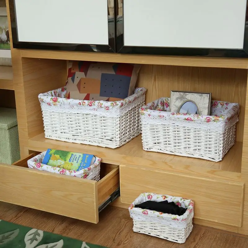 Бытовая Регулируемая корзина для белья из ротанга Женская бесплатная