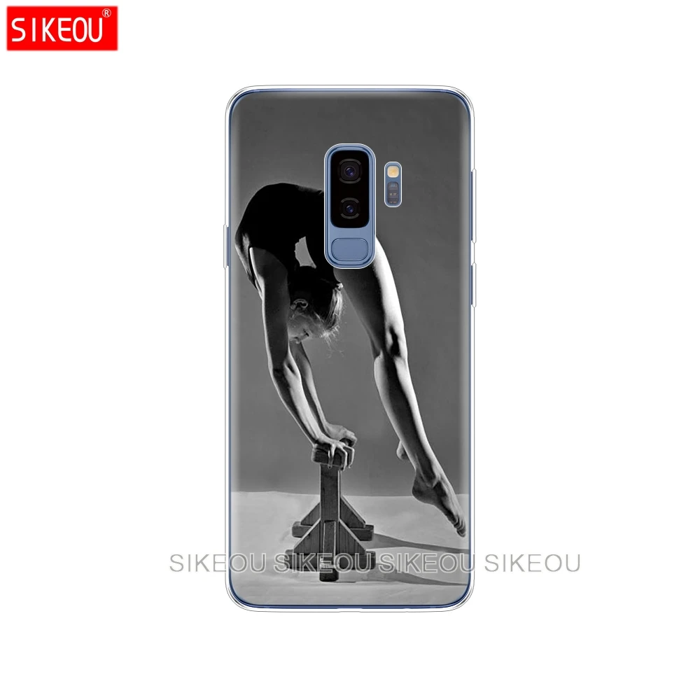 Силиконовый чехол для Samsung Galaxy S9 S8 S7 S6 edge S5 S4 S3 PLUS телефона гимнастический силуэт |