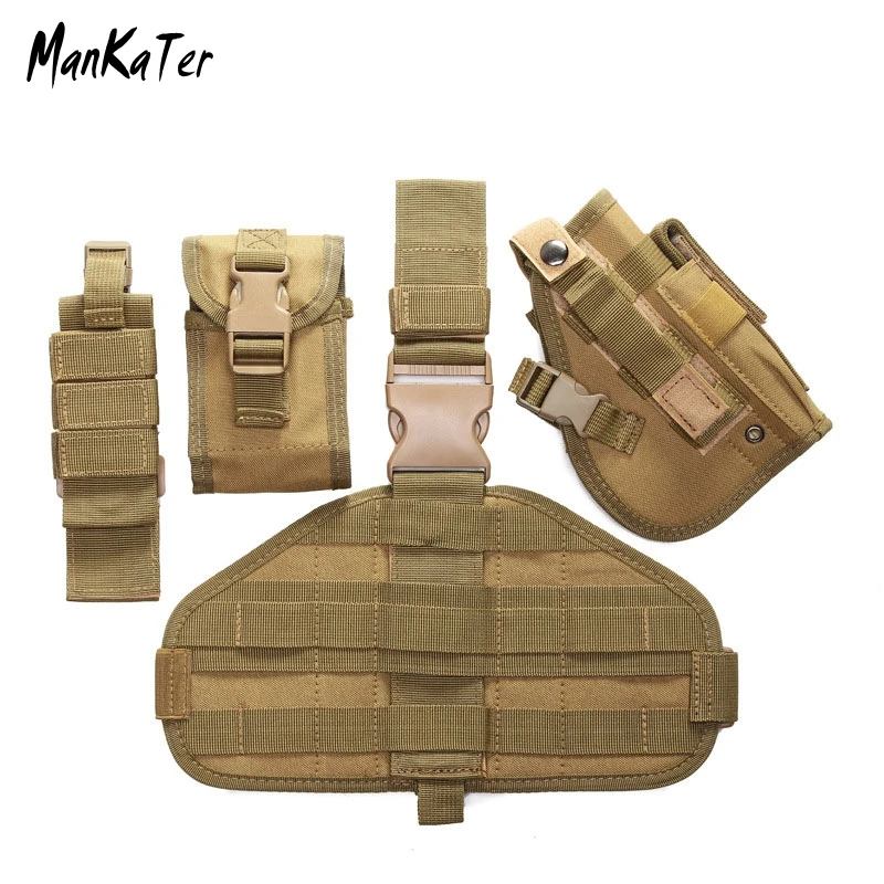 Тактическая кобура ManKaTer для страйкбола набедренная ног уличная Военная
