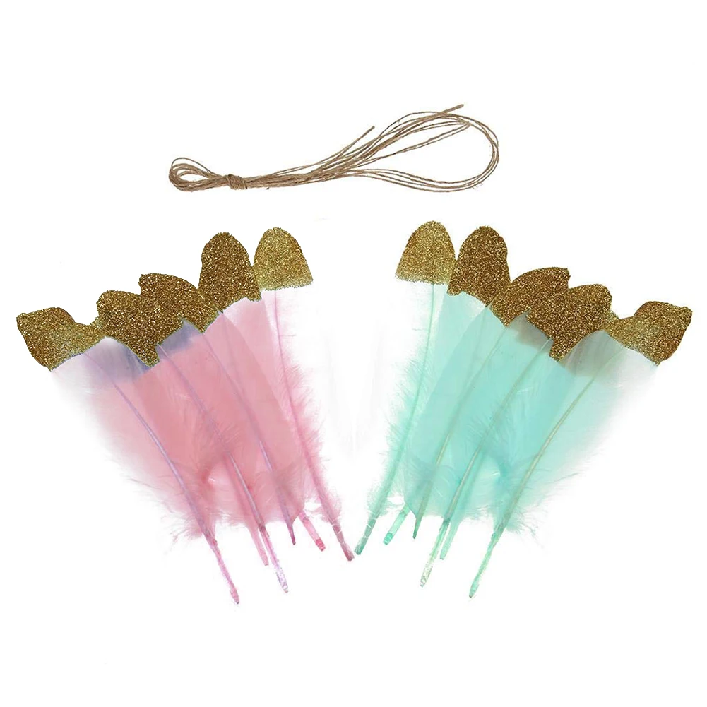 Плакат перо гирлянда кулон в форме флага домашние фестивальные декорации