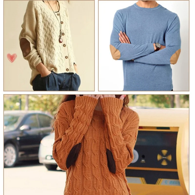 2 шт. эллиптические нашивки на колено для ремонта одежды|Заплатки| |