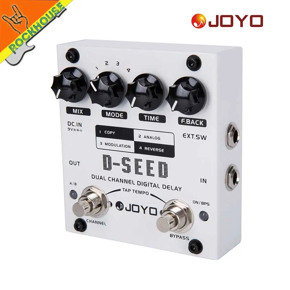 JOYO D-SEED Dual Channel Digital Delay Guitar Effects Pedal Analog Guitarra Stompbox True Bypass Free Shipping | Спорт и развлечения