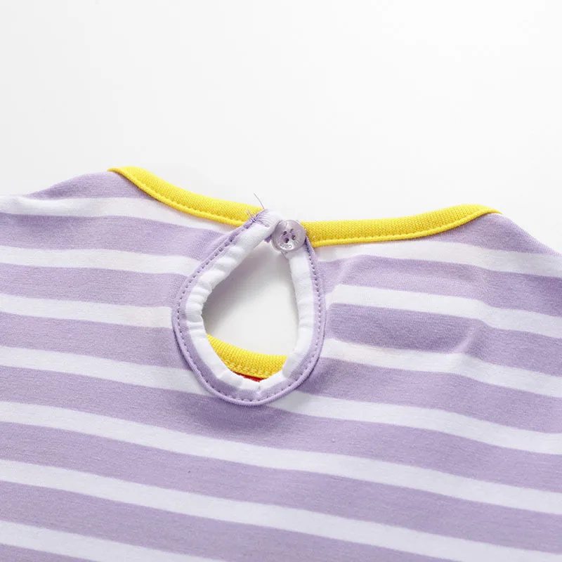 Детское хлопковое платье для девочек с аппликацией в виде жирафа лето 2020 |