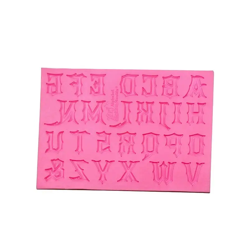 Yueyue Sugarcraft Готический капитал силиконовая форма помадка формы для украшения