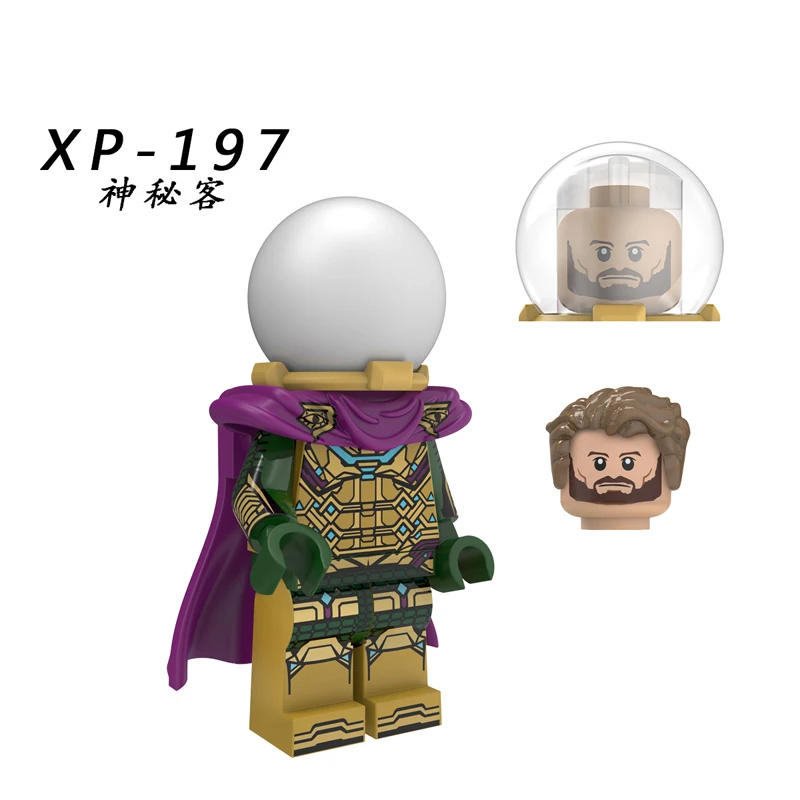 Супер герои Marvel Мстители Mysterio Ultimate Человек-паук Нуар гвеном строительные блоки фигурки из блоков, игрушки для детей KT1027