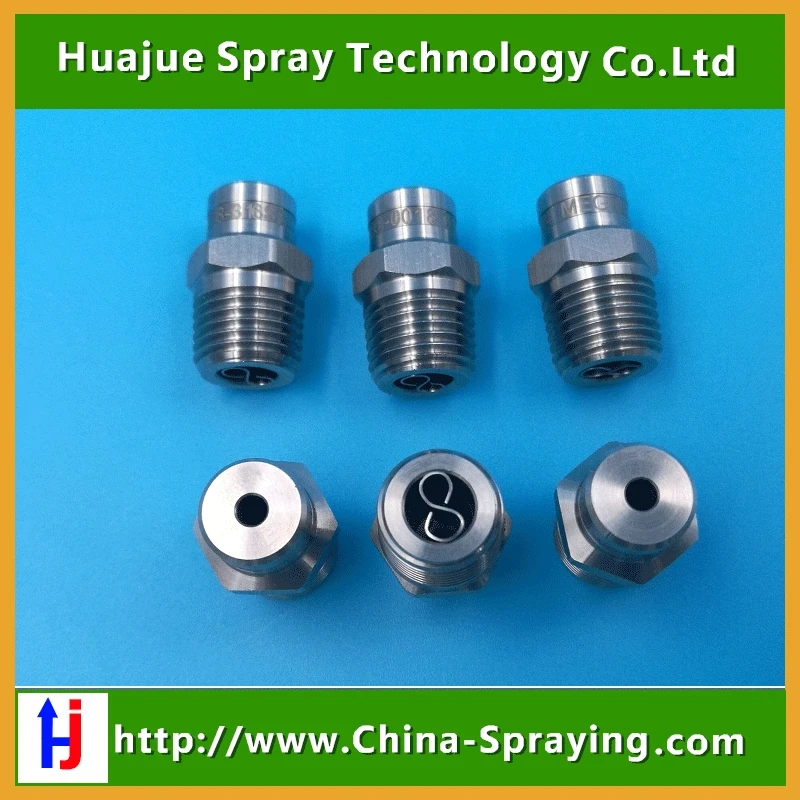 10 Pcs 1/4" MEG 0 Degree Straight Line Nozzle, Stainless Steel 304 Solid Stream Nozzle, High Pressure Cleaning, Cutting