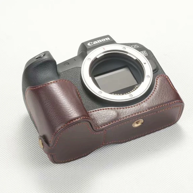 Новый чехол из натуральной кожи/ПУ кожи для камеры Половина корпуса наручный