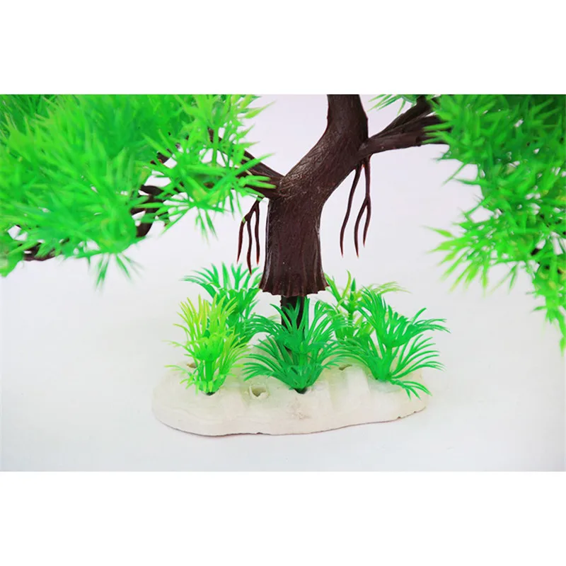 Аквариумное пластиковое сосновое растение высотой 20 см аквариумное