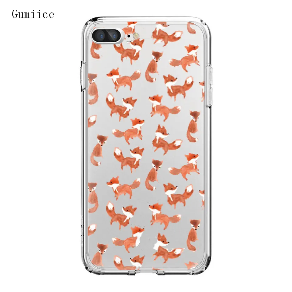Gumiice Новый чехол мягкий ТПУ материал для iphone7/8 прозрачная много Банан телефон