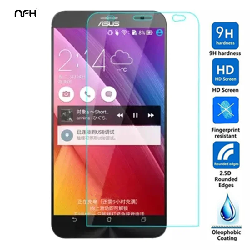 NFH закаленное стекло для Asus Zenfone 2 ZE551ML 9H жесткий 2.5D сенсорный экран взрывобезопасная пленка для Asus Zenfone 2 5,5 дюймов