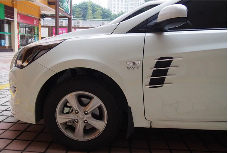 2 шт. автомобильный Стайлинг автомобиля акула жабры капот боковой поток двери