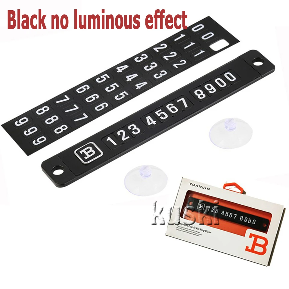 Магнитный светящийся телефон присоска для номера телефона Skoda Octavia 2 A5 A7 Kia Rio 3 4 Volvo