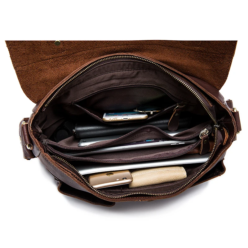 WESTAL сумка мужская натуральная кожа через плечо сумки мужские портфель мужской