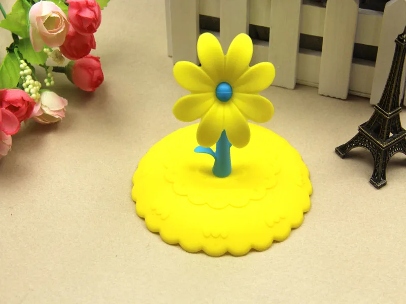 1 шт ПОДСОЛНУХ кружева пыленепроницаемый многоразовая силиконовая крышка чашки