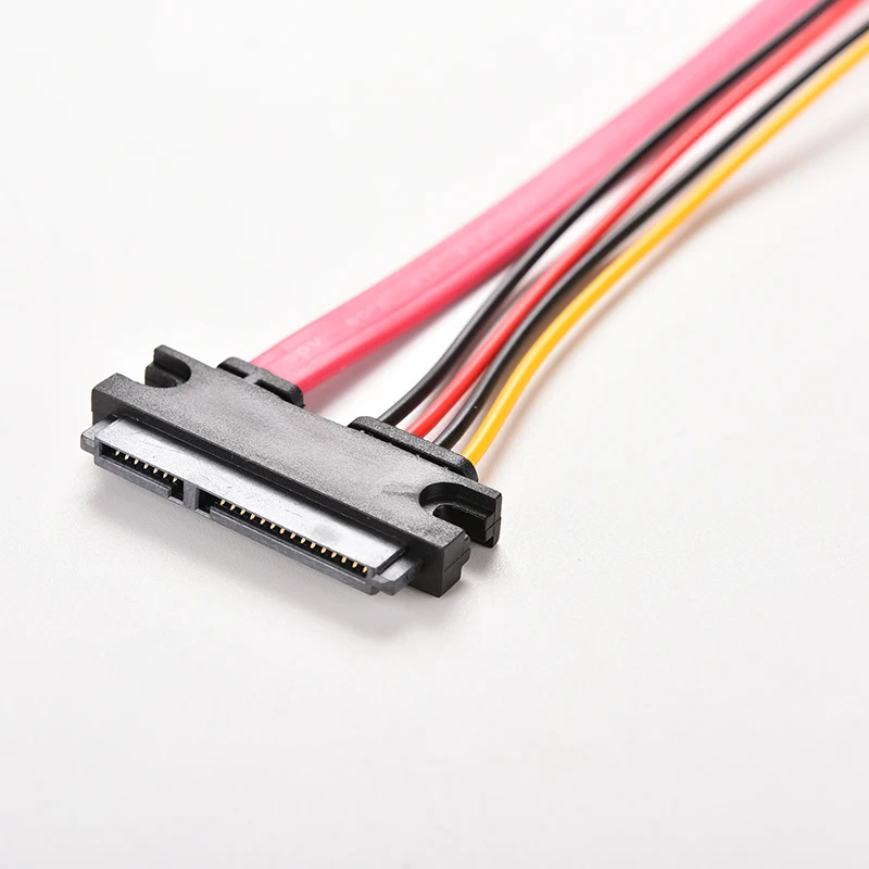 30 см 22Pin SATA кабель папа к женскому 7 соединитель + 15 Pin Serial ATA силовой