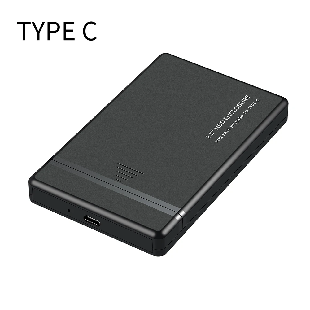 Портативный 2,5 дюймов USB 2,0/3,0/3,1 Тип-C жесткого диска внешний жесткий диск чехол