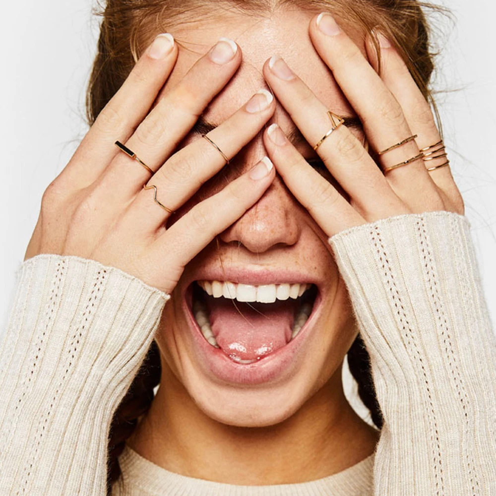 Женское кольцо из нержавеющей стали e-Manco минималистичное в стиле панк с