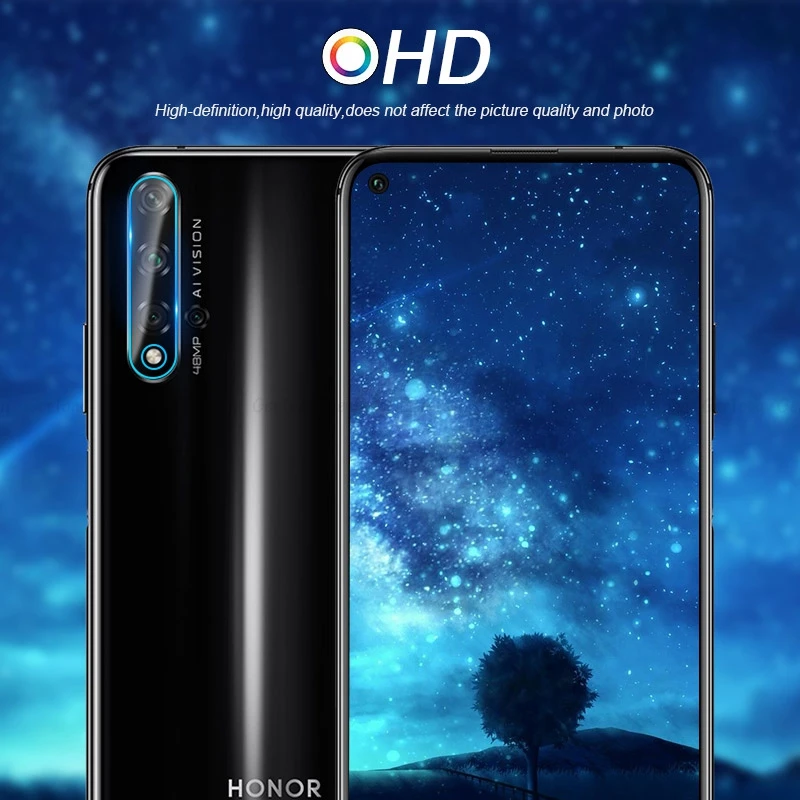 Закаленное стекло для Huawei Honor 20 Y6 Y7 Y9 P20 Lite P Smart 2019 Nova 5 Pro 2 шт. | Мобильные телефоны и
