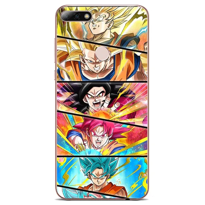 Чехол для телефона Dragon Ball z goku DragonBall мягкий прозрачный чехол из ТПУ Huawei P8 P9 P10 P20L
