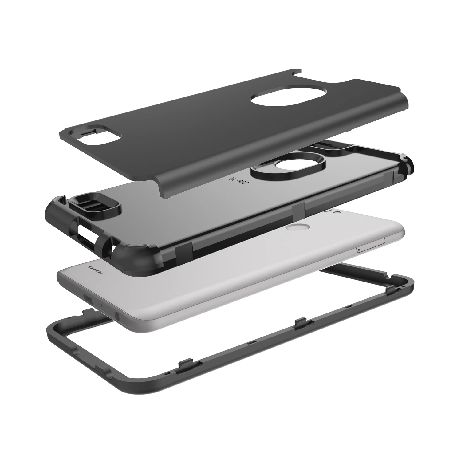For ZTE Blade Z Max Case Z982 Cover 6.0 3 in 1 982 Flip Phone Bag |