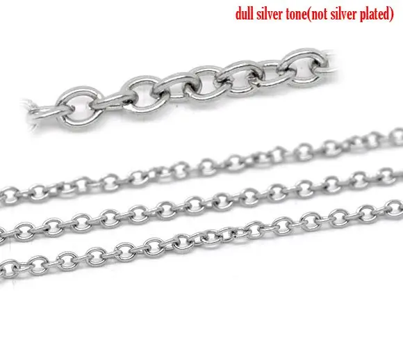 

Кабельная цепь DoreenBeads, розница, из нержавеющей стали, с открытыми звеньями, 3x2,5 мм, 5 м в упаковке