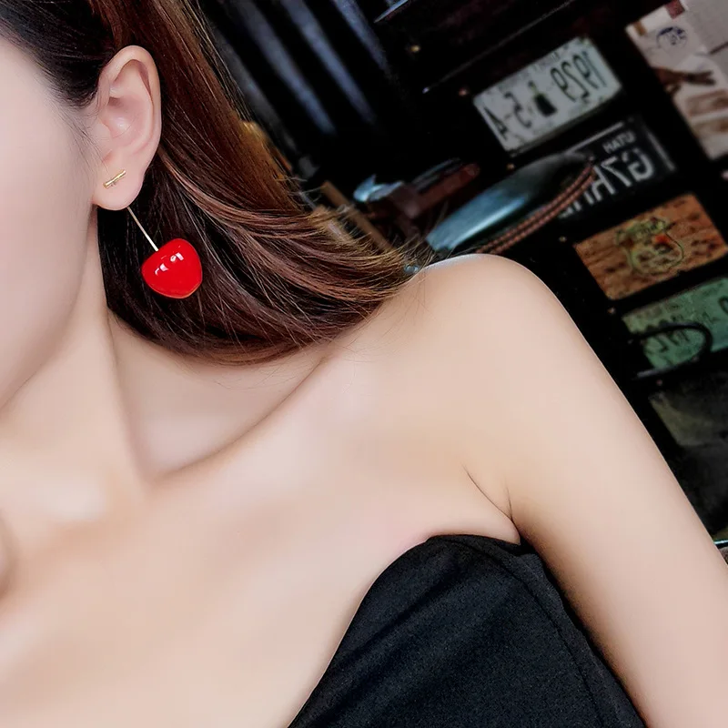 Блестящие новые модные брендовые ювелирные изделия милые серьги гвоздики в