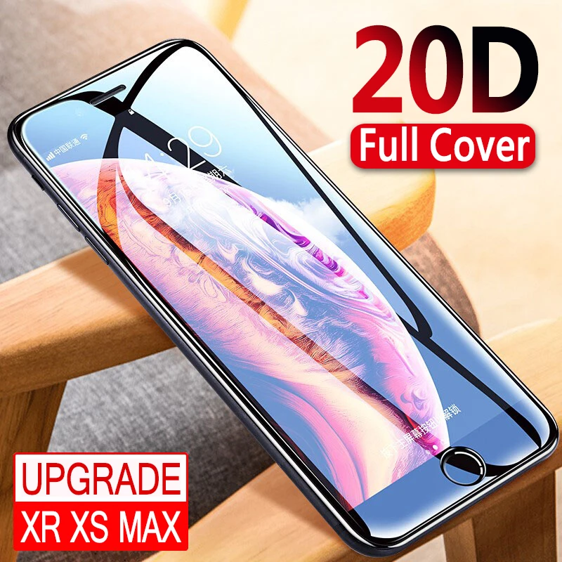 20D Мягкая изогнутая кромка полное покрытие защитное стекло на iPhone 7 8 6 S Plus