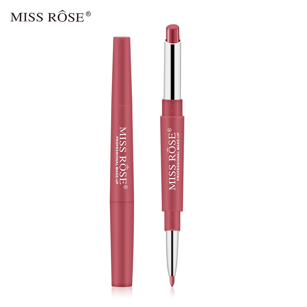 MISS ROSE, двухконцевые помады, стойкие, водостойкие, профессиональный, увлажняющий, для губ, карандаш, Batom, матовый, новинка, TSLM1