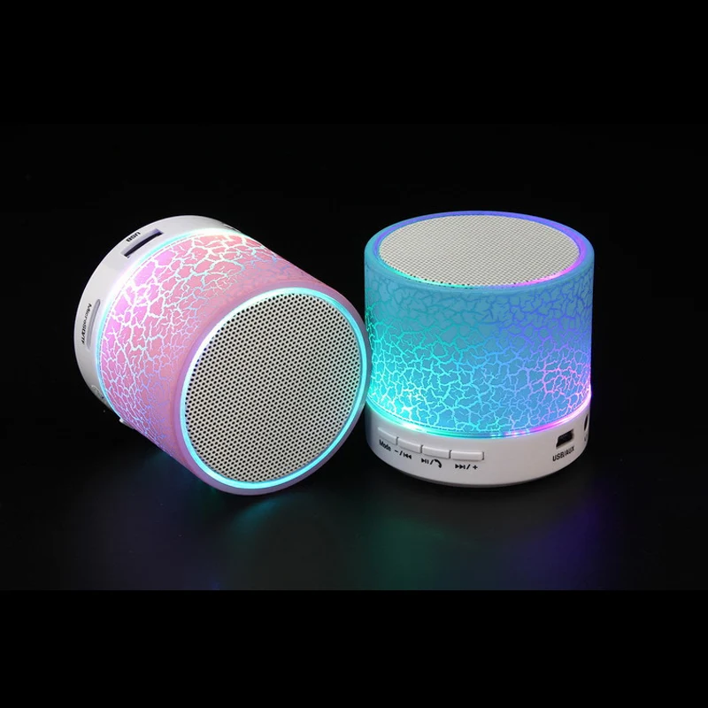 Портативный Bluetooth мини беспроводной динамик LED USB TF карта бас стерео колонки с