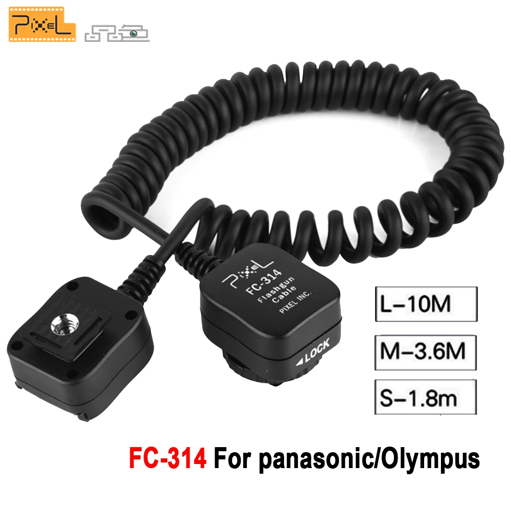Pixel FC 314 ttl Off камера дистанционная Вспышка Speedlite Расширение синхронизации Горячий