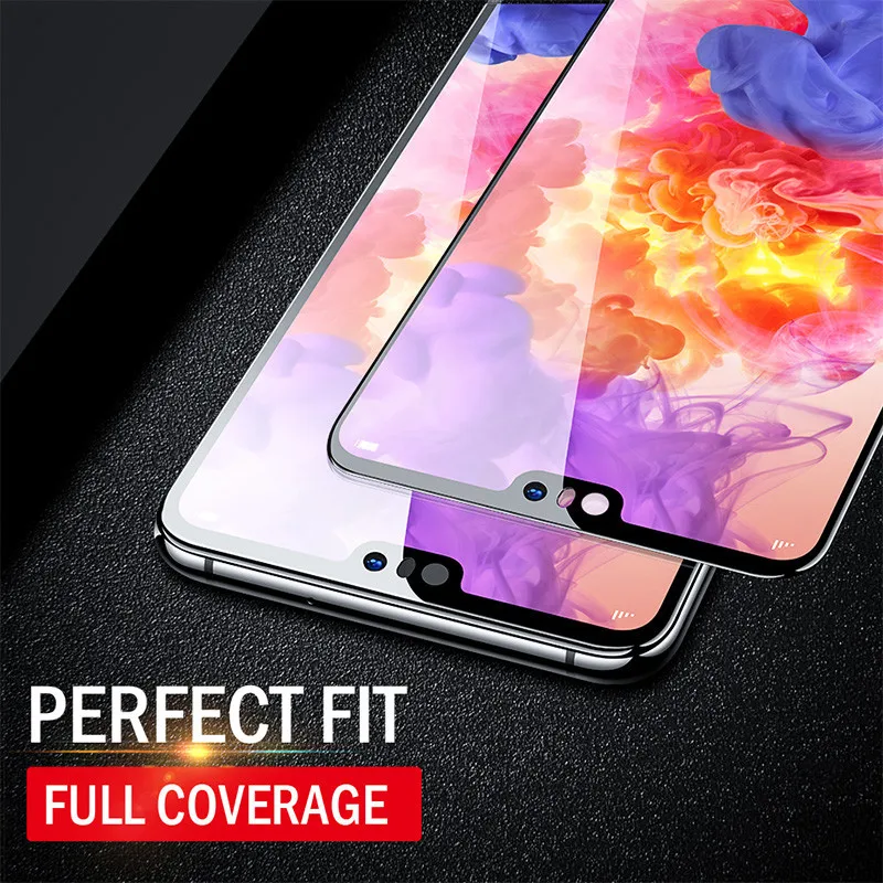 Защитное стекло для huawei P10 P20 P30 lite Nova 3E 4E Honor 7C 8C 8X9 10 View 20 V9 5D полноэкранный чехол