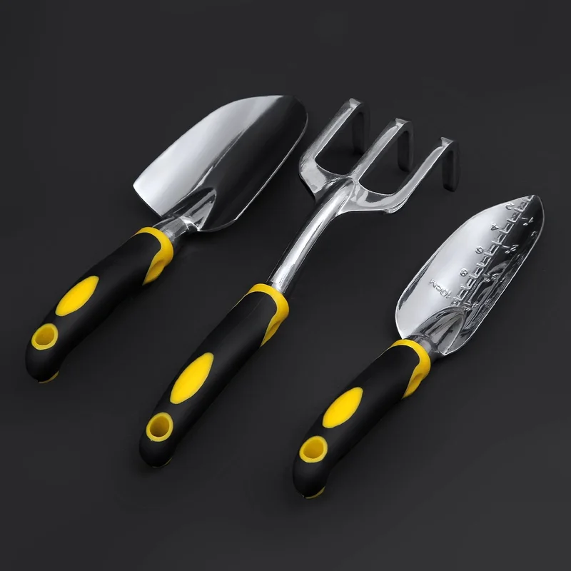 

Набор садовых инструментов, Комплект алюминиевых инструментов, двухцветная ручка, три комплекта для садоводства