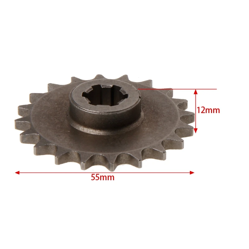 47cc 49cc мотоцикл T8F 8 мм 11 14 17 20 зубной передний зубчатый валик звездочка цепь |